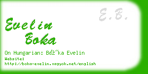evelin boka business card