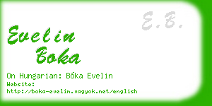 evelin boka business card